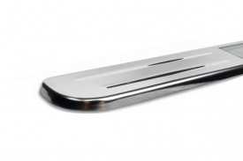 Protectie inox praguri VW Passat B7 2010-2014, cu led - Img 4