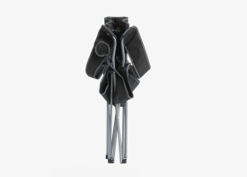 Scaun pliabil pentru camping, plaja, pescuit sau gradina, Easy Camp Furniture Spruce Black Inc, culoare gri, 110 kg - Img 5