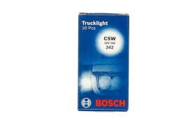 Set 10 becuri camion 24V C5W, Bosch Trucklight