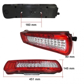 Set 2 Auto LED Lampi Spate , Stanga Si Dreapta, LED SMD, 24V, Compatibile Volvo FH4 2013-> - Img 3