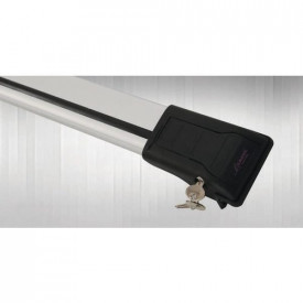 Set 2 bare portbagaj transversale compatibil DACIA LOGAN MCV 2007-2013, Culoare argintiu, cu bare longitudinale - Img 2