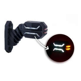Set 2 lampi gabarit cu brat oblic 45°, 135mm, 16LED-uri, 3 functii, stanga-dreapta, Dragon, Horpol - Img 9