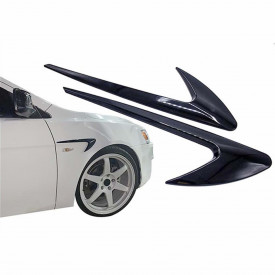Set 2 Ornamente aripa negru lucios, lungime 41 cm, RACE Design - Img 2