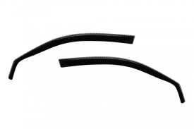Set 2 paravanturi auto Skoda FABIA II 2007-2014, Hatchback, fata, fumuriu transparent