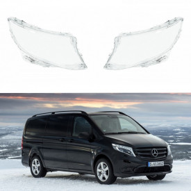 Set 2 sticle faruri pentru Mercedes Vito W447, V-Class / Clasa V (2014 - 2019) - HW054 - Img 1