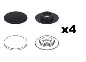 Set 4 bucati sistem de fixare in podea, clips rotund covorase compatibil cu Mercedes