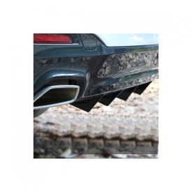 Set 4 ornamente splitter auto pentru bara spate culoare Negru - Img 2