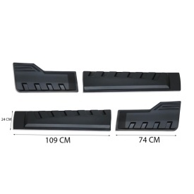 Set 4 Protectii laterale pentru usi compatibile Isuzu D-MAX 2012-2019 , plastic ABS calitate Premium - Img 7