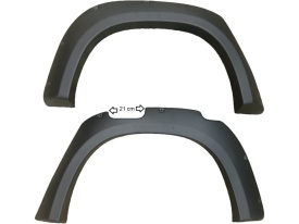 Set 6 protectii aripa overfendere, compatibil Mitsubishi L200 2020->, plastic ABS - Img 5