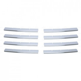 Set 8 ornamente inox grila compatibil cu Nissan Qashqai, Qashqai +2 2007-2010