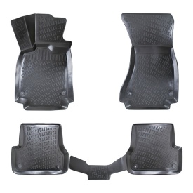 Set covorase auto cauciuc Audi A6 C7 2011-2017 forma tavita - Img 1