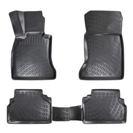 Set covorase auto cauciuc BMW seria 5 E60/E61 2003-2010 forma tavita - Img 1