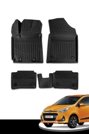 Set covorase auto cauciuc Hyundai i10 2020->, forma tavita 3D - Img 4