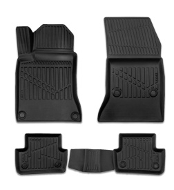 Set covorase auto cauciuc Mercedes clasa A W176 2013-2018, CLA 2013-2018, GLA X156 2014-2019 forma tavita 3D