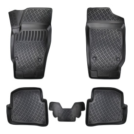 Set covorase auto cauciuc Seat Cordoba 3 FL 2002-2008 forma tavita - Img 1