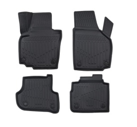 Set covorase auto cauciuc Skoda Yeti, 2009-2018, forma tavita 3D