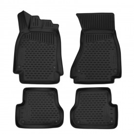 Set covorase auto tip tavita Audi A6 C7 2011-2018, culoare negru