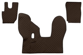 Set covorase camion, piele ecologica compatibil cu Daf CF 2013-> Maro Manual