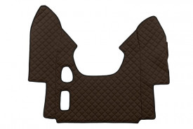 Set covorase camion, piele ecologica compatibil cu DAF XF 95 1997-2005 Maro, MANUALA - Img 3