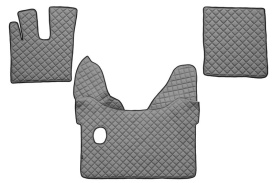 Set covorase camion, piele ecologica compatibil cu DAF XF105 2012->, XF106 2012-> Gri AUTOMAT