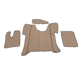 Set covorase camion, piele ecologica compatibil cu MAN TGS II 2020->, cutie automata, crem