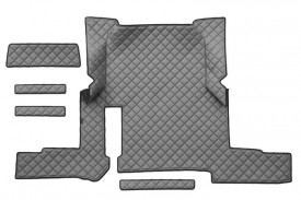 Set covorase camion, piele ecologica compatibil cu Man TGX 2020-> Gri, automat - Img 2