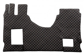 Set covorase camion, piele ecologica compatibil cu Mercedes Actros MP4 2011-> Negru cu cusatura rosie AUTOMAT