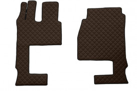 Set covorase camion, piele ecologica compatibil cu MERCEDES ACTROS MP4 Maro , scaun pasager pliabil - Img 4