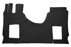 Set covorase camion, piele ecologica compatibil cu MERCEDES ACTROS MP4 07.2011->Negru, podea dreapta