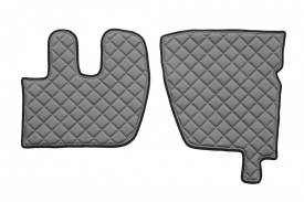Set covorase camion, piele ecologica compatibil cu RENAULT PREMIUM 2005-> Gri - Img 2