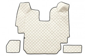 Set covorase camion, piele ecologica compatibil cu SCANIA R pana in 2010 Crem , AUTOMAT - Img 3