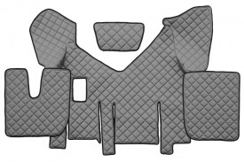 Set covorase camion, piele ecologica compatibile cu IVECO STRALIS XP 2013-> Gri, cu frigider