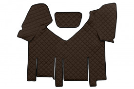 Set covorase camion, piele ecologica compatibile cu IVECO STRALIS XP 2013-> Maro , cu frigider - Img 4