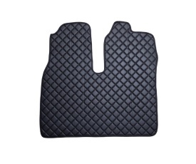 Set covorase camion, piele ecologica compatibile cu Man TGX 2007-2017 Manual, Negru cu un sertar - Img 4