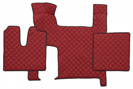 Set covorase camion, piele ecologica MAN TGX 2007-2020, rosu, cu 2 sertare
