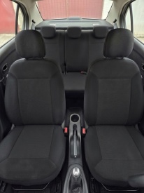 Set huse auto pentru scaune compatibile Dacia Logan II 2012-2020, negru, cu bancheta spate fractionata, material textil