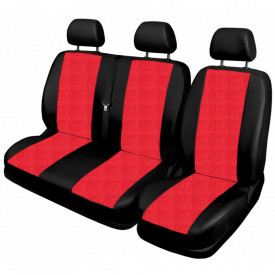 Set huse auto pentru scaune compatibile Mercedes Sprinter 1996-2006 3 locuri, material textil - Img 3