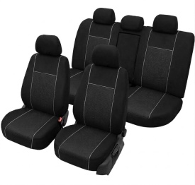 Set huse auto pentru scaune pentru VW Passat B6 2005-2010 sedan, negru, material textil, Lichidare stoc!