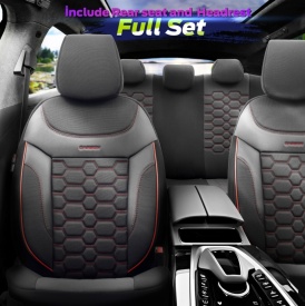 Set huse scaune auto compatibil Suzuki SX4 2021->, fata-spate, Otom Luxury, Carbon Design material textil cu piele ecologica - Img 4