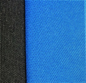 Set huse scaune auto, universale, fata-spate, jacquard, negru cu albastru - Img 3