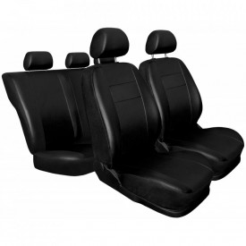 Set huse scaune auto, universale, fata-spate, piele ecologica, negru HSFL09N - Img 3