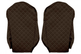 Set huse scaune camion compatibil cu Mercedes Actros MP4 2011-2019, Maro, piele ecologica cu velur, scaune standard - Img 2