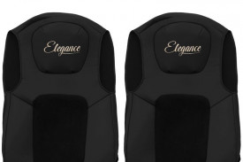 Set huse scaune camion compatibile cu FORD F-MAX 2018->, negru, piele ecologica cu velur - Img 4