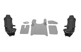 Set huse scaune camion si mochete interior combatibil cu MAN TGX II 2021->, culoare gri