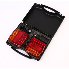 Set lampi auto cu led, Wireless, 5 functii, Pentru Remorca, prindere magnetica, Fara Fir, 12V-24V - Img 3