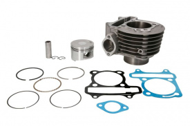 Set motor complet cilindru, piston, segmenti si garnituri scuter 4T GY6 150cc, diametru piston 57.4