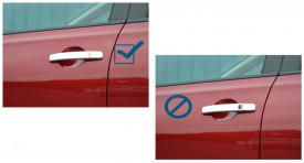 Set ornamente cromate manere portiere compatibile Nissan Qashqai, Qashqai +2 2007-2013, pentru masinile fara Ikey - Img 3