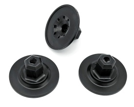 Set Piulite din plastic cu flansa saiba lata fixare scut caroserie, motor, protectii sasiu, pasaje roti, in special gama VAG Audi Seat VW Skoda, 5 bucati - Img 3