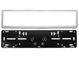 Suport numar auto metalic cromat compatibil cu VW - Img 4