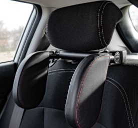 Tetiera auto din piele neagra, pentru dormit - Img 2